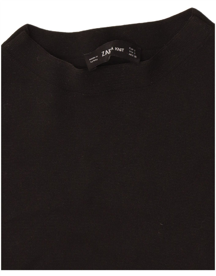 Zara Damevest Top UK 8 Lille Sort