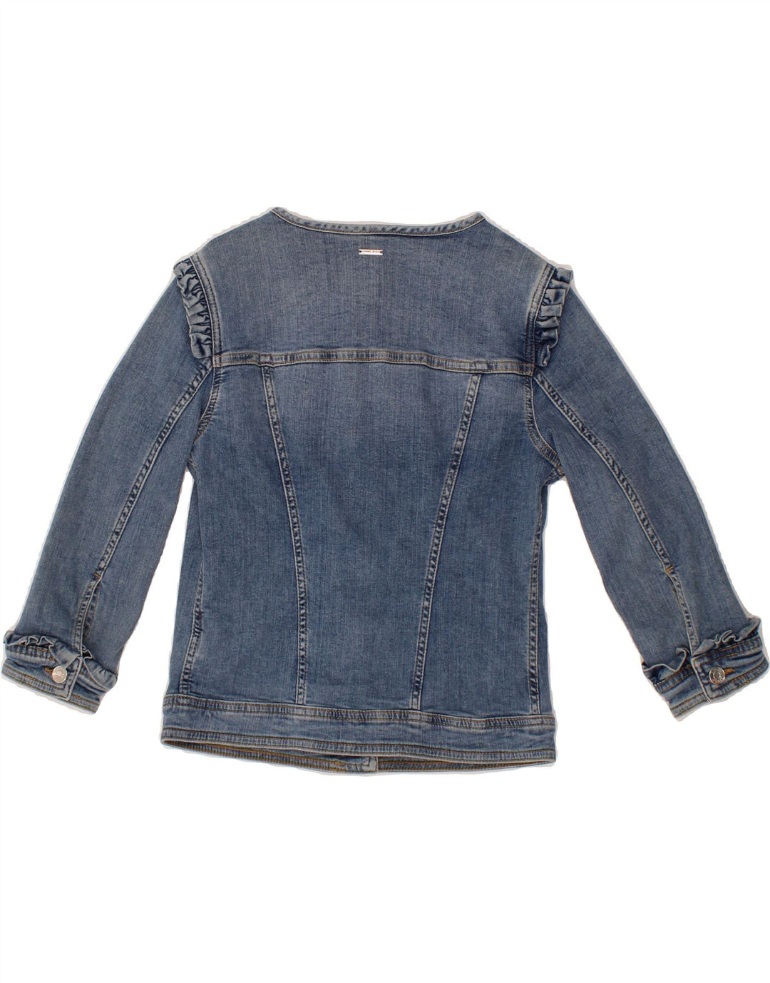 LIU JO Girls Denim Jacket 7-8 Years Small Blue Cotton Vintage Liu Jo and Second-Hand Liu Jo from Messina Hembry 