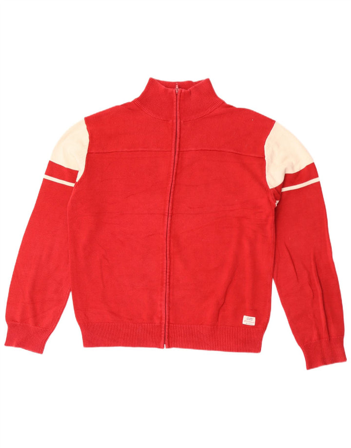 Levi's Herre Cardigan Sweater XL Rød Colourblock