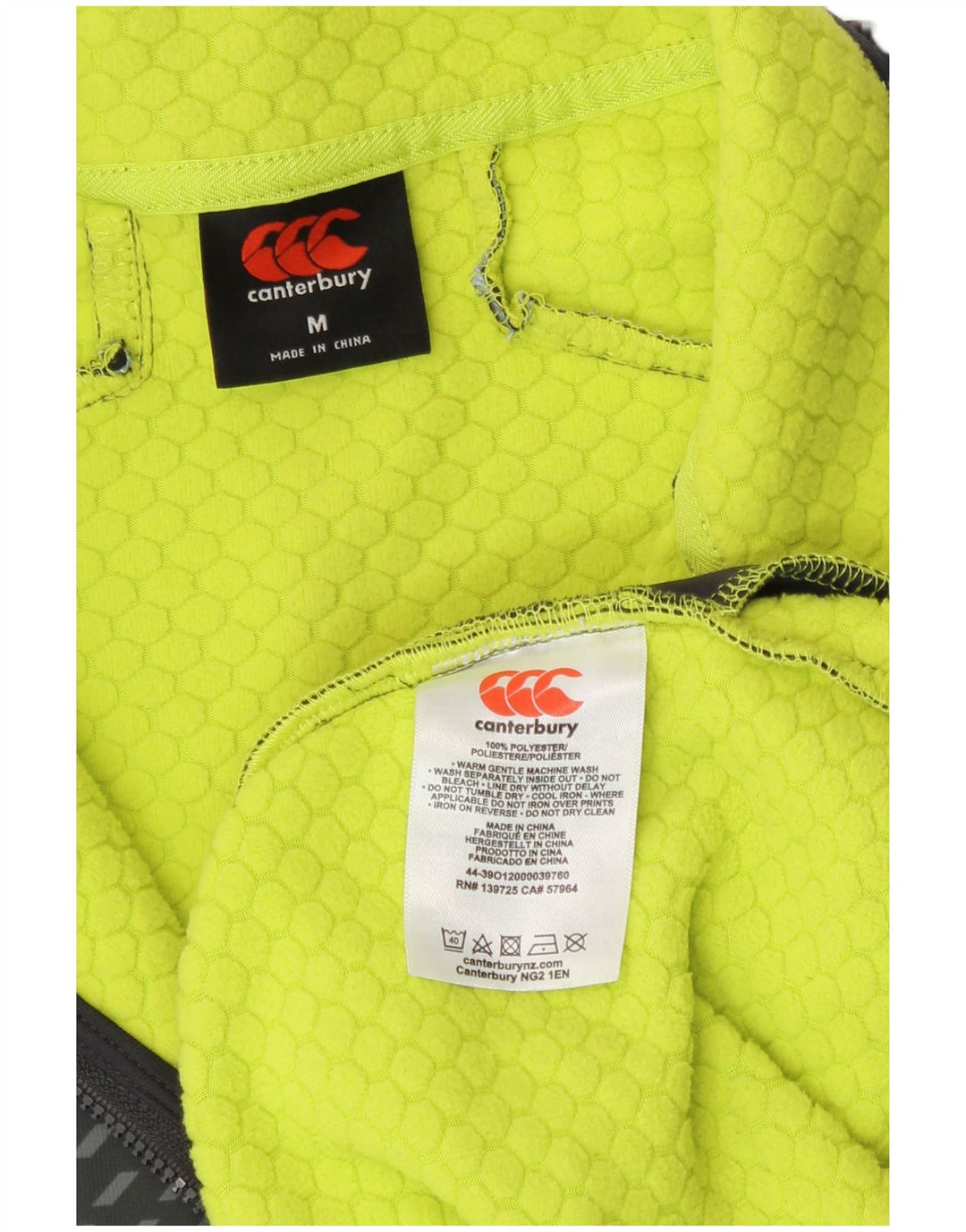 Canterbury Herre IRFU Pullover med lynlås-hals Træningsdragt Top Medium Sort Polyester