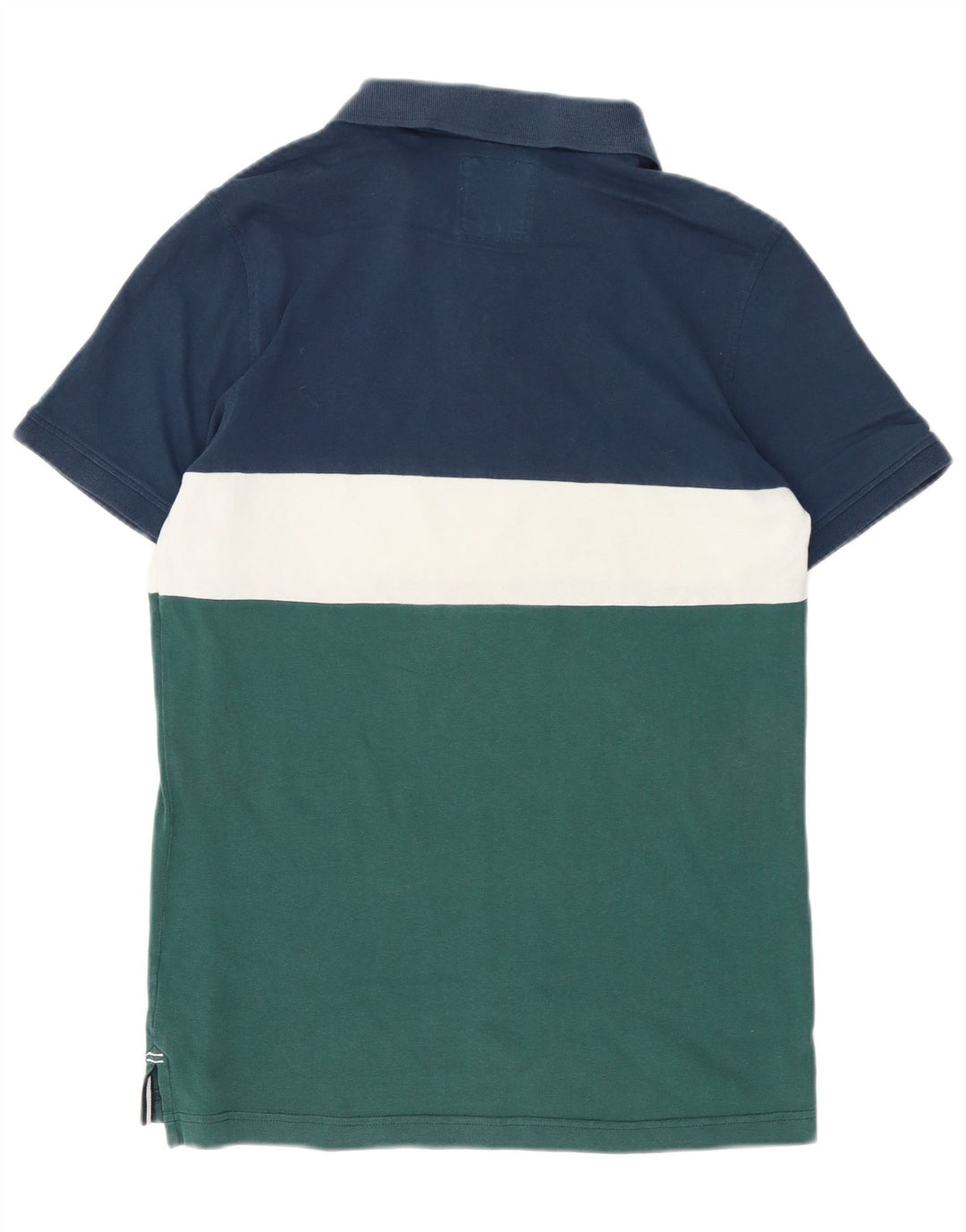Besætningstøj Herre poloshirt Medium Blue Colourblock Bomuld