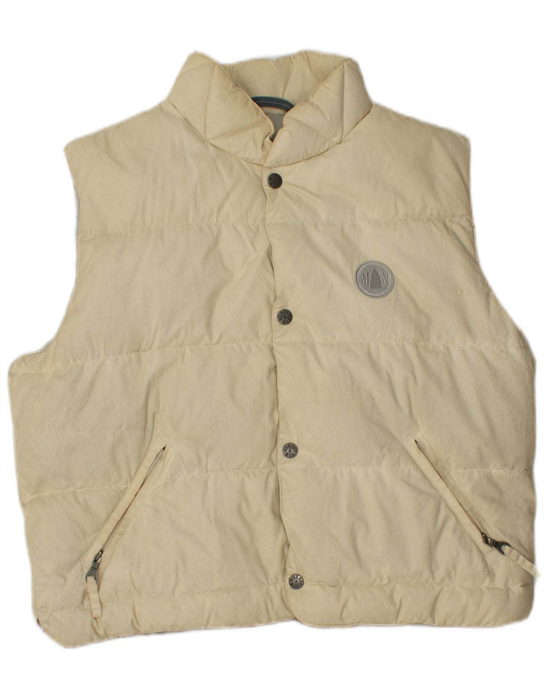 Murphy & Nye Herre Polstret Gilet UK 38 Medium Off White