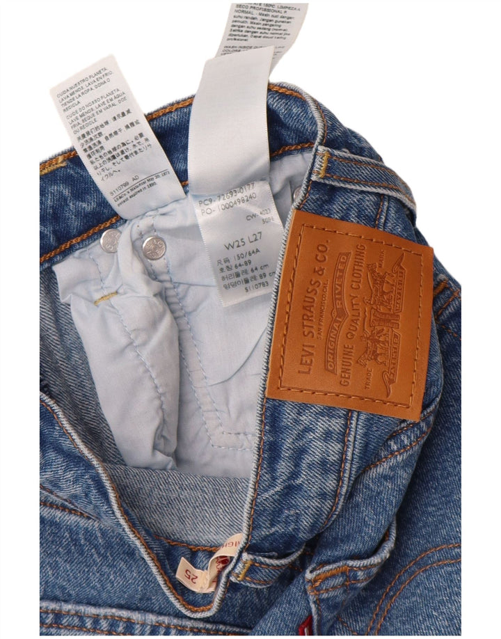 Levi's Dame Ribcage Straight Jeans W25 L27 Blå Bomuld