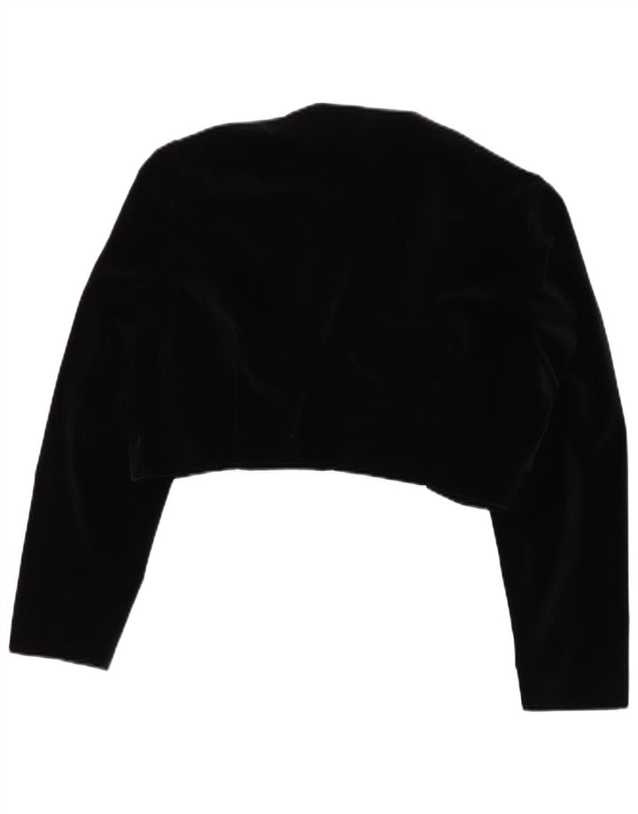 Vintage Bolerojakke til kvinder IT 48 XL Sort Bomuld