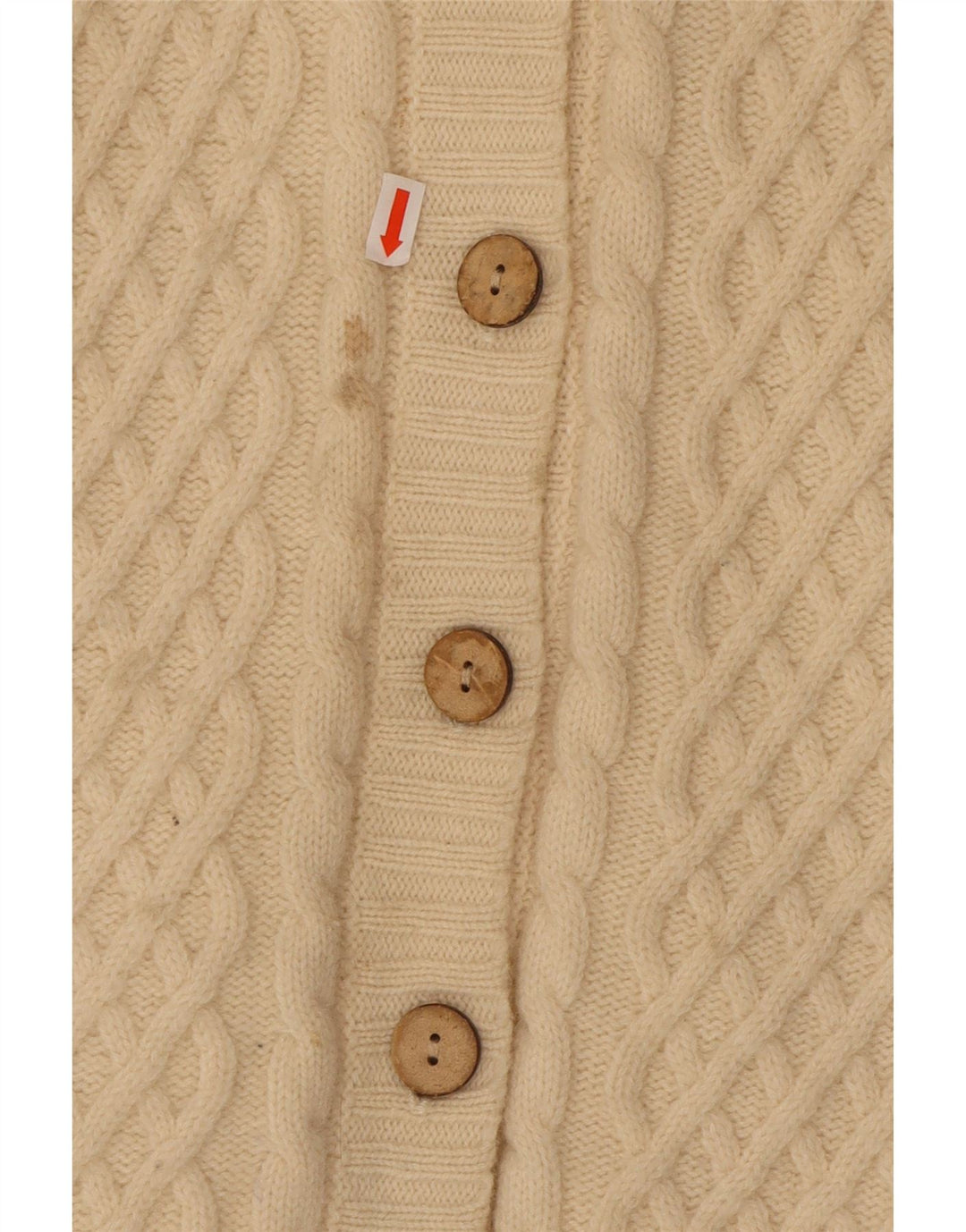 CARRAIG DONN Womens Cardigan Sweater UK 14 Medium Beige Wool Vintage Carraig Donn and Second-Hand Carraig Donn from Messina Hembry 