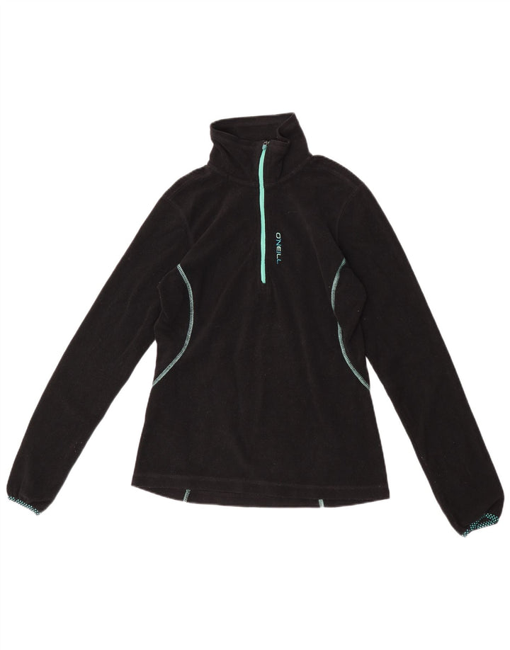 O'Neill Dame lynlås Regular Fit Fleece Jumper UK 10 Lille Sort