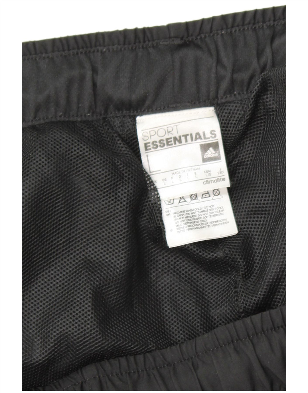 Adidas Træningsdragtsbukser til mænd Stor sort polyester