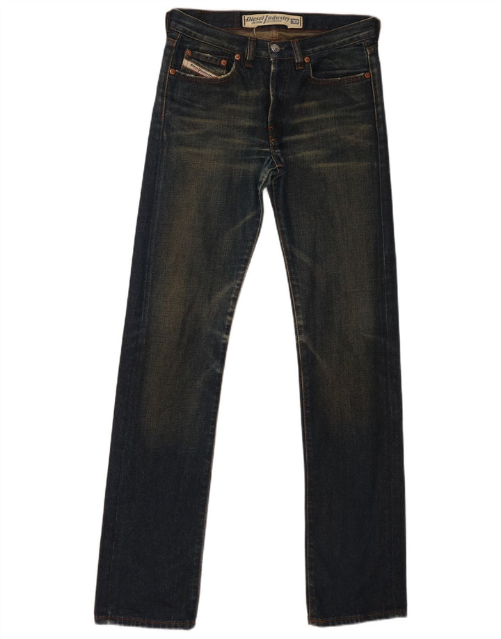 Diesel Dame Larkee Straight Jeans W25 L32 Blå Bomuld