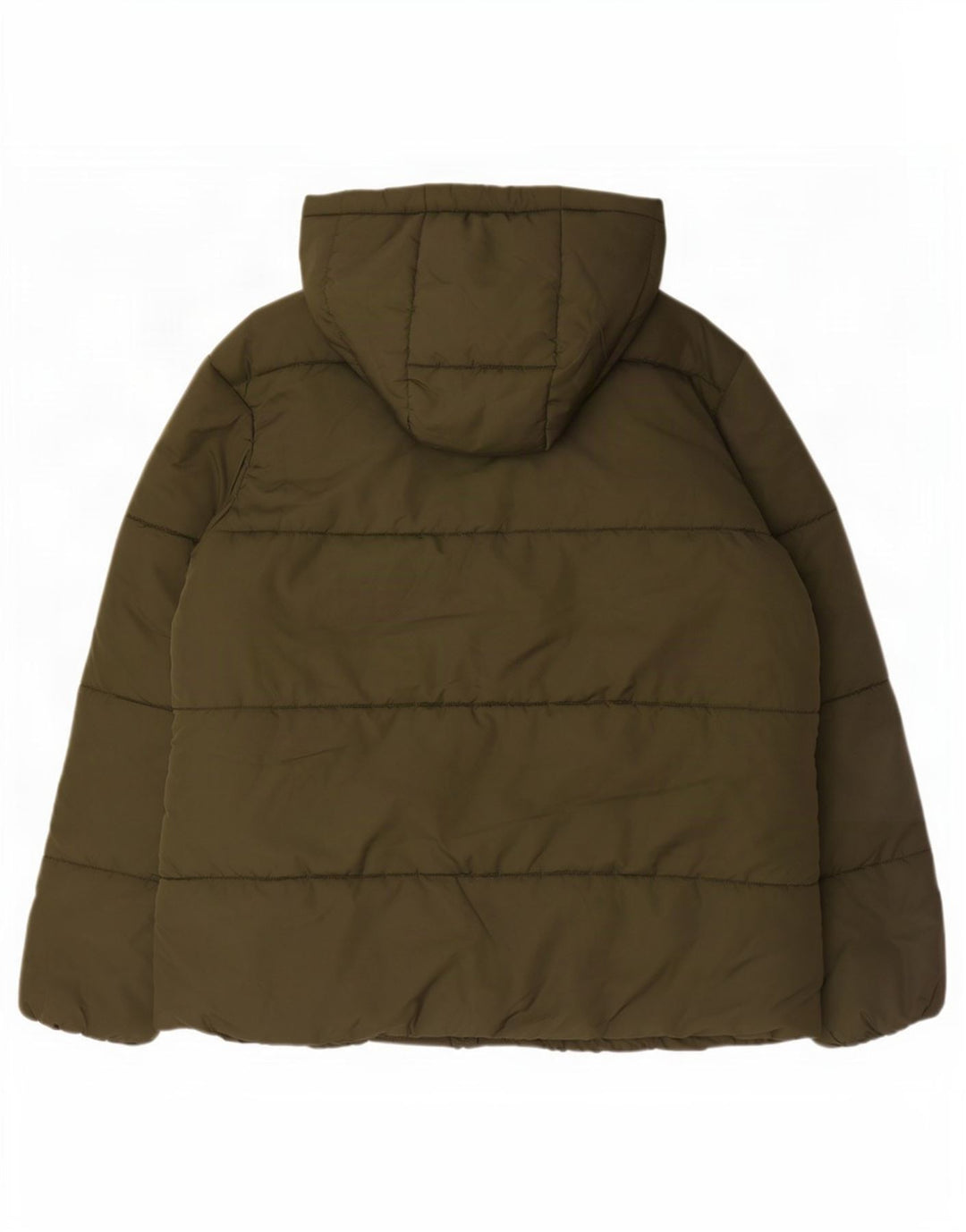 Marks & Spencer Polstret hættejakke til kvinder UK 16 Stor Khaki Polyester
