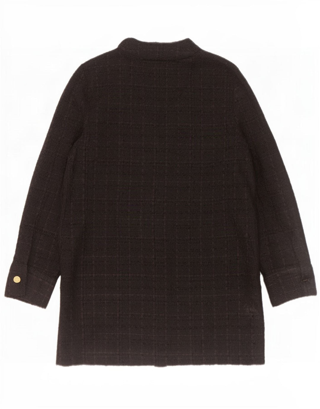 Zara Dame 6 Button Blazer Jacket UK 14 Medium Sort Ternet polyester