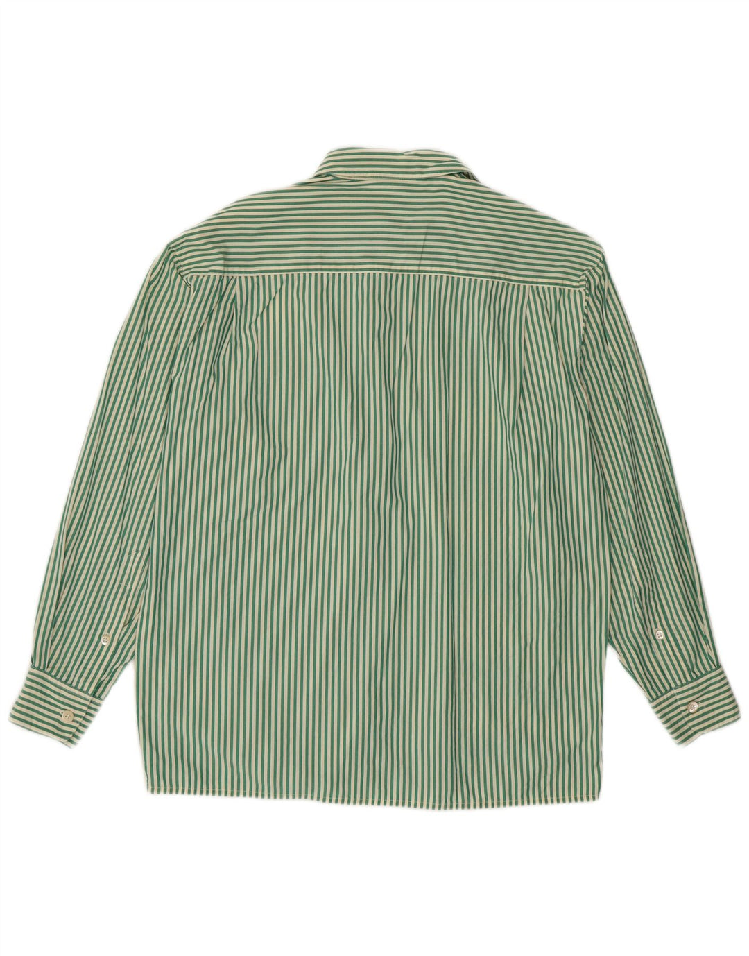 MAX MARA Weekendskjorte til kvinder UK 16 Large Green Pinstripe