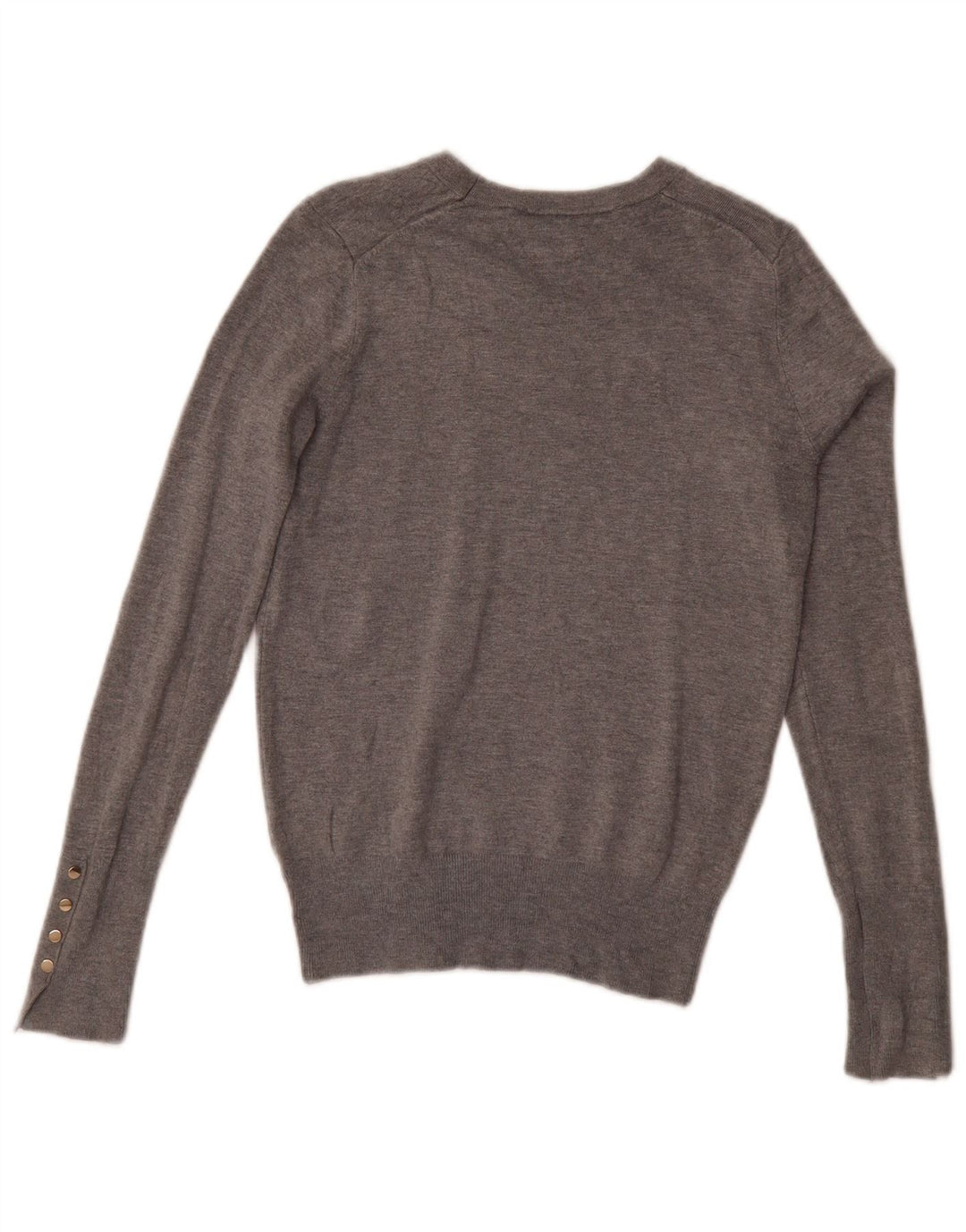 Zara Dame Boat Neck Jumper Sweater UK 12 Medium Grey