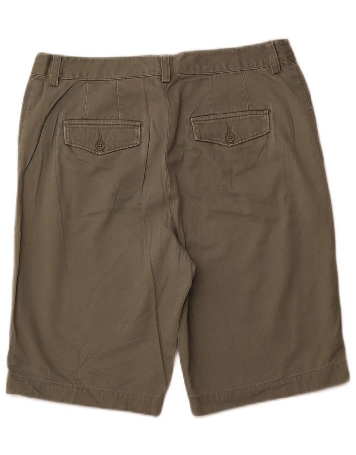 EDDIE BAUER Kvinder Mercer Fit Chino Shorts US 8 Medium W31 Khaki Bomuld