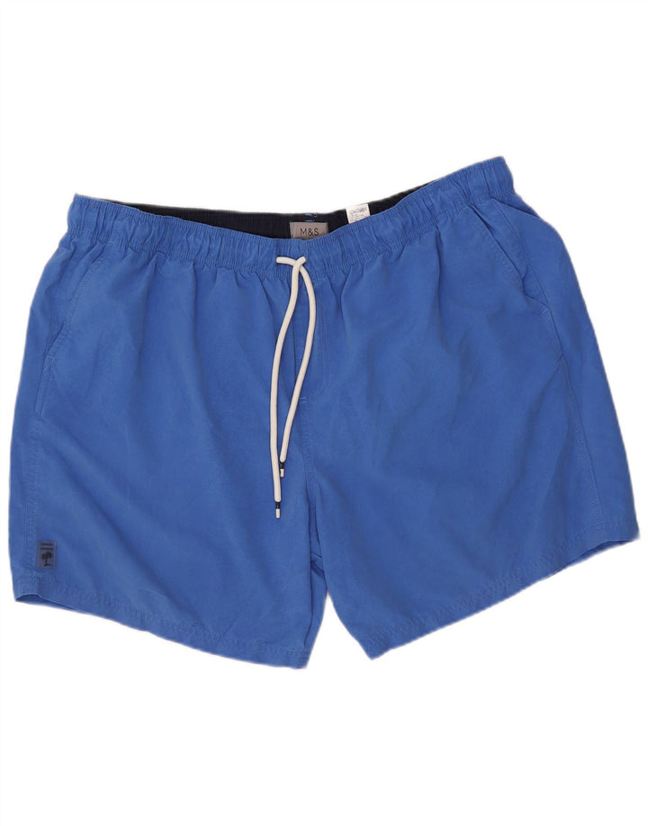 Marks & Spencer Badeshorts til mænd 3XL blå polyester