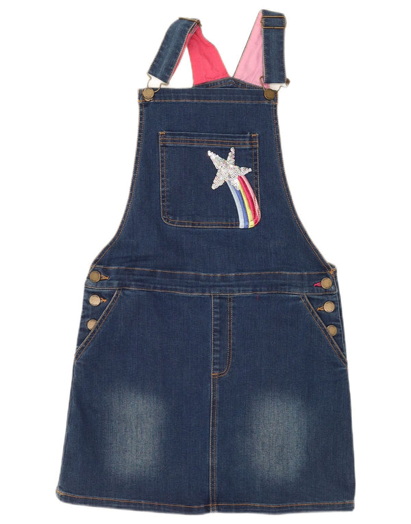 JOULES Pige Denim Dungaree kjole 11-12 år Blå Bomuld