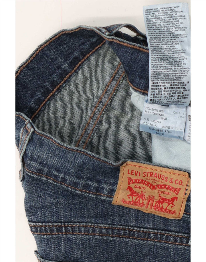 Levi's denimshorts til kvinder W28 mellemblå bomuld