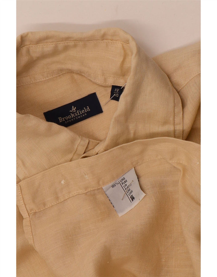 Brooksfield herreskjorte str. 40 Medium beige hør