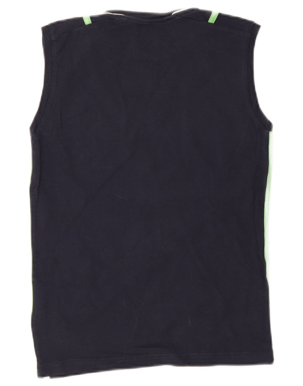 Champion drenge grafisk vest top 11-12 år stor marineblå stribet bomuld