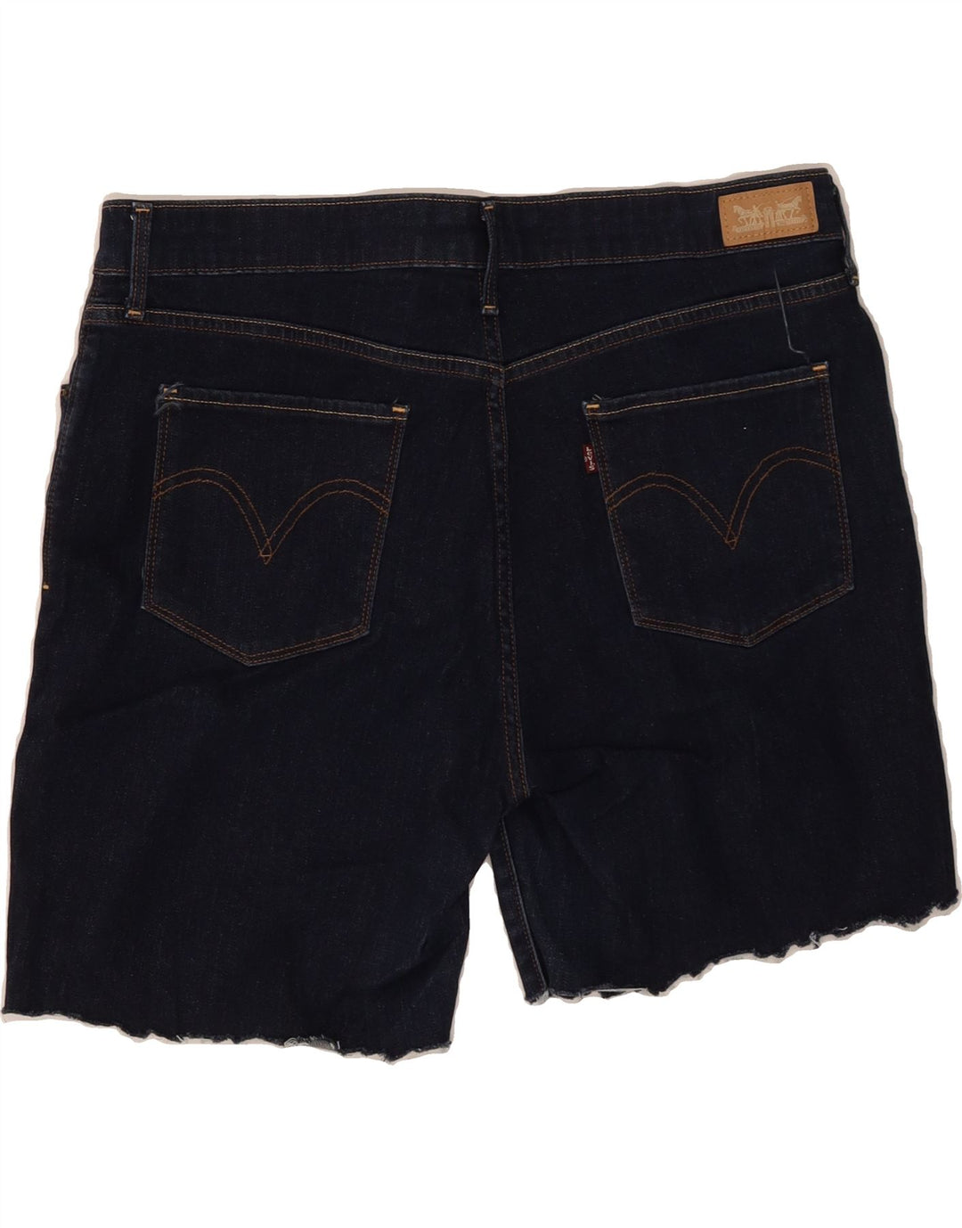 LEVI'S Womens Denim Shorts US 16 2XL W33  Navy Blue Cotton Vintage Levi's and Second-Hand Levi's from Messina Hembry 