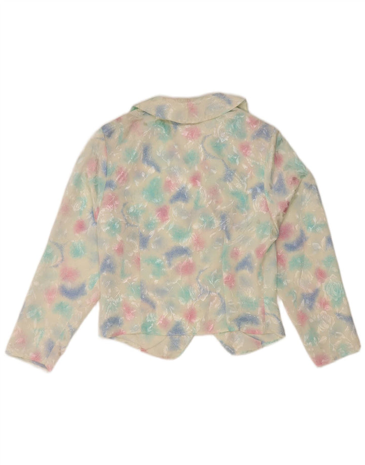 Vintage dame cardigan top UK 14 Medium Multicolored Tie Dye