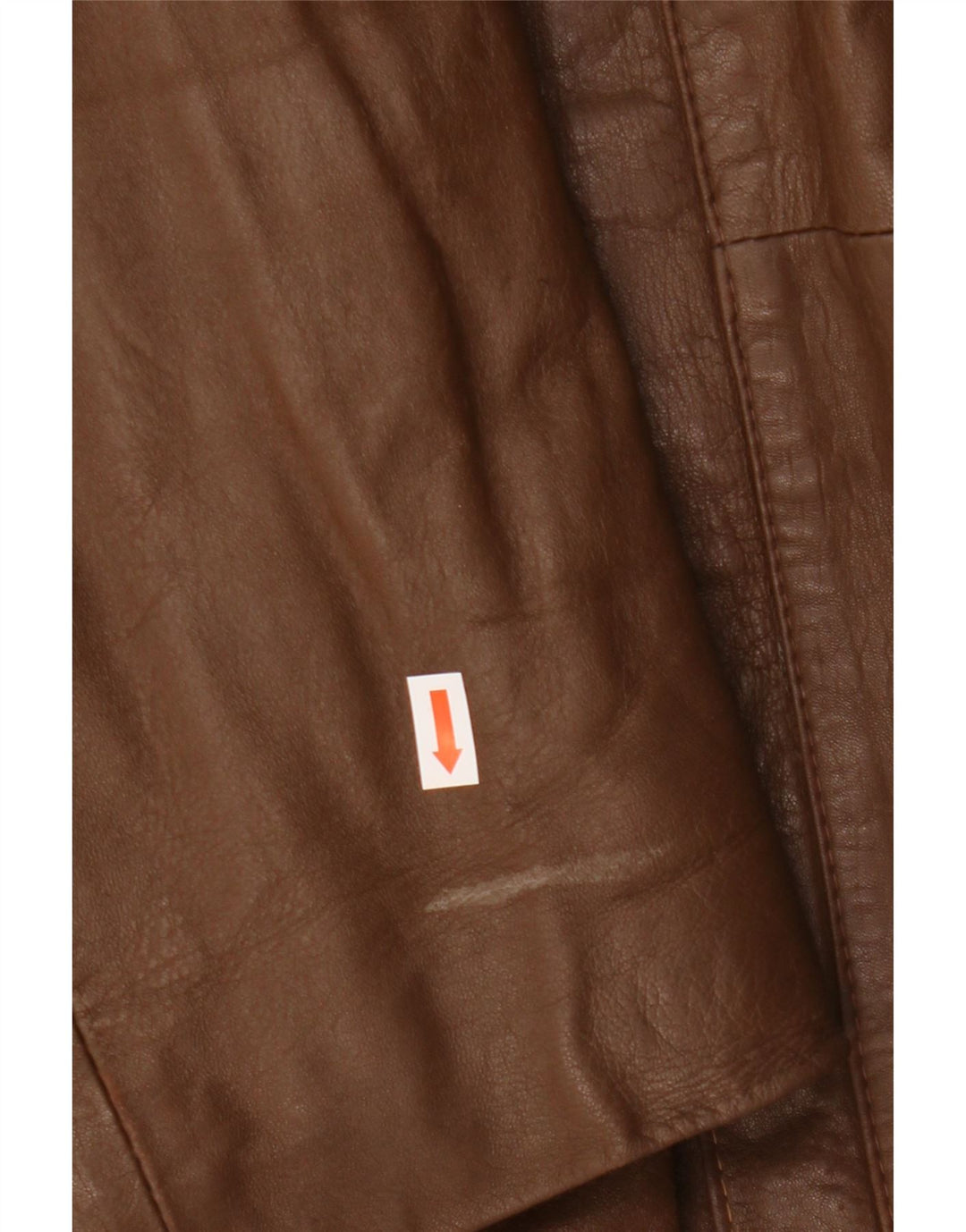 Vintage herre læderjakke IT 54 2XL brunt læder