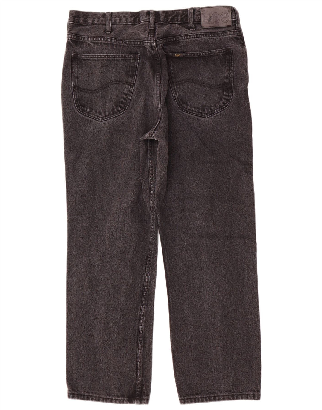 Lee Mens Brooklyn Comfort Straight Jeans W38 L30 Grå Bomuld