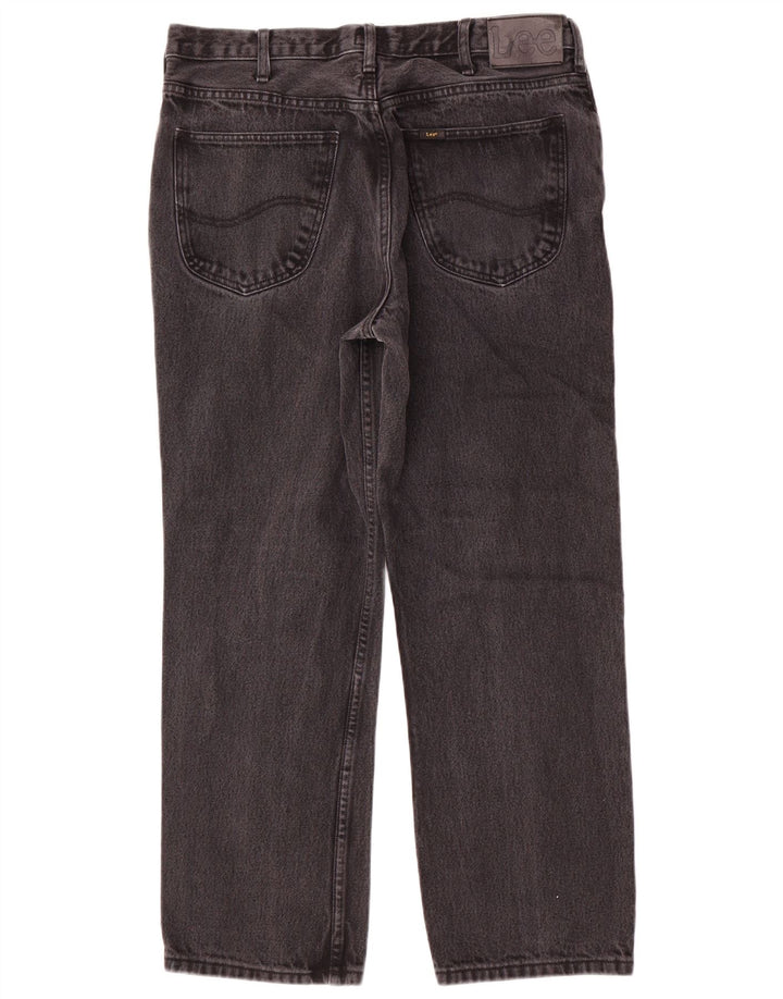 Lee Mens Brooklyn Comfort Straight Jeans W38 L30 Grå Bomuld