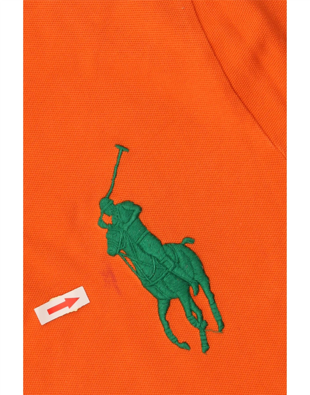 POLO RALPH LAUREN Herre Slim Fit Grafisk Polo Shirt Medium Orange Bomuld