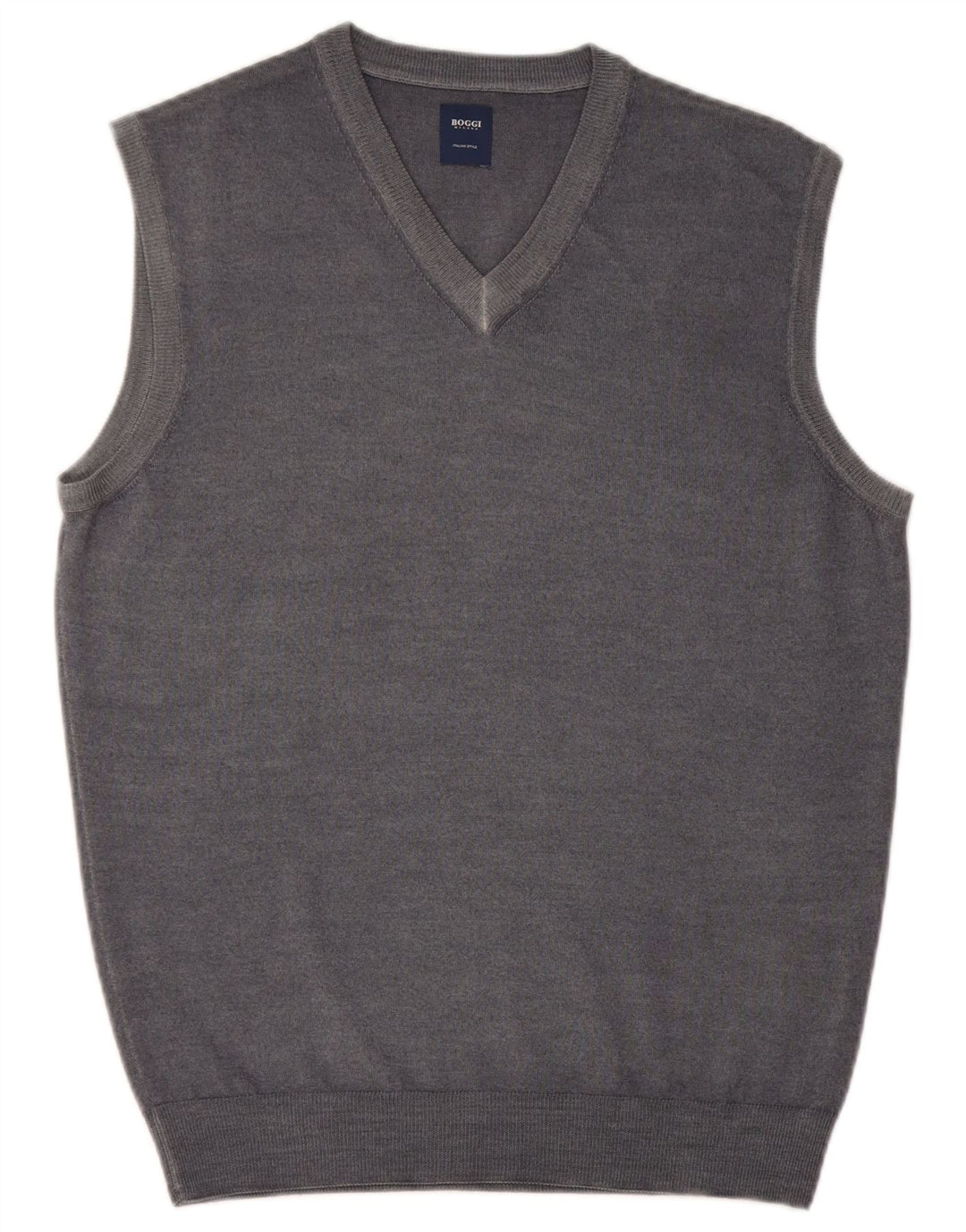 Boggi Herre Vest Tank Top Medium Grå Ny Uld