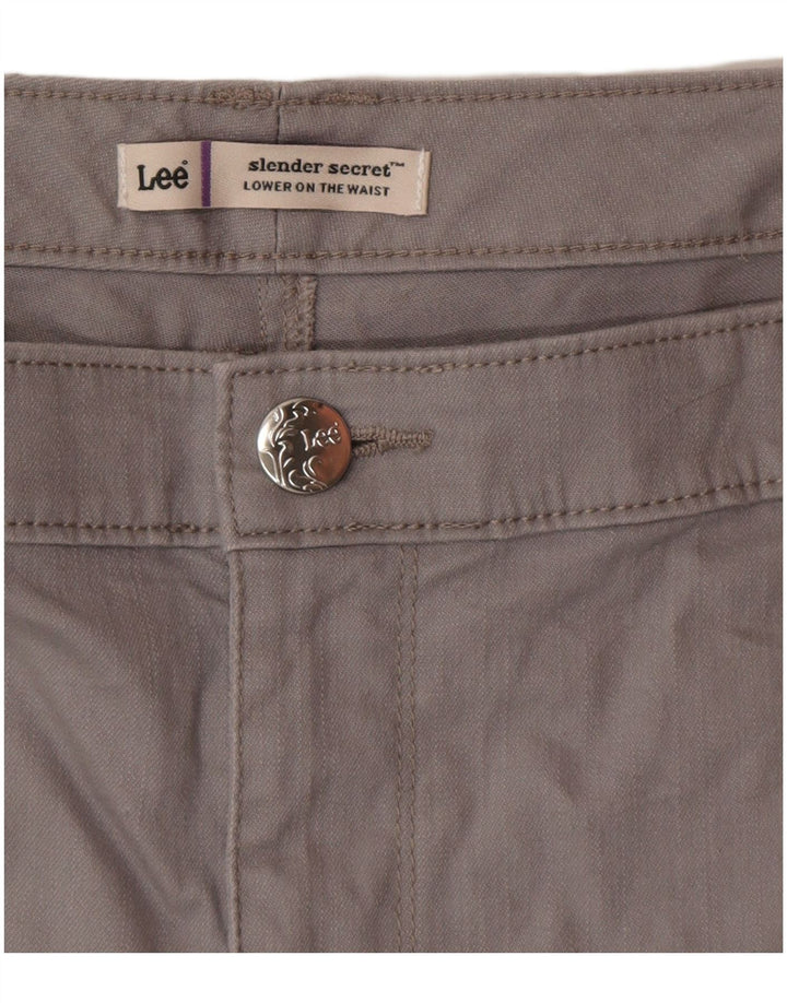LEE Slender Secret Casual Shorts til kvinder W40 2XL Grå