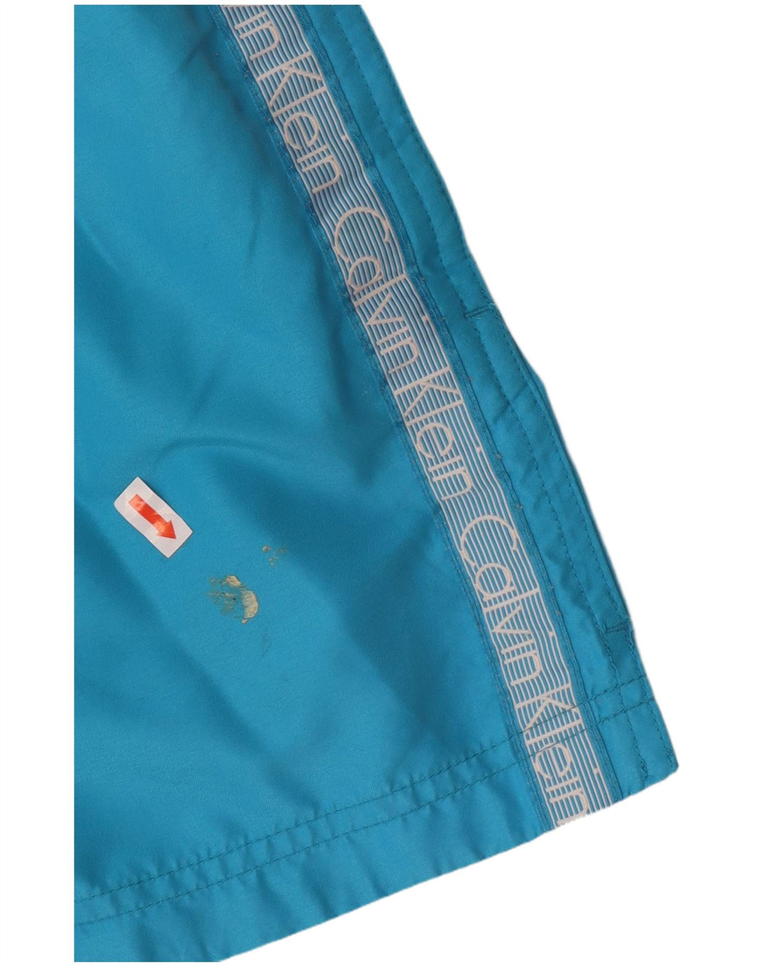 CALVIN KLEIN Grafiske badeshorts til mænd store blå polyester