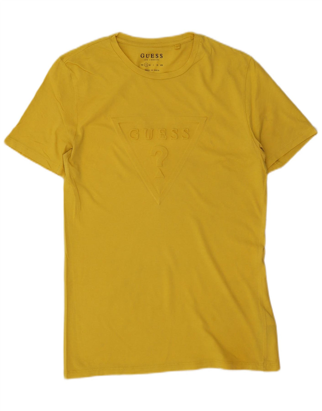 Guess Herre grafisk T-shirt top lille gul bomuld