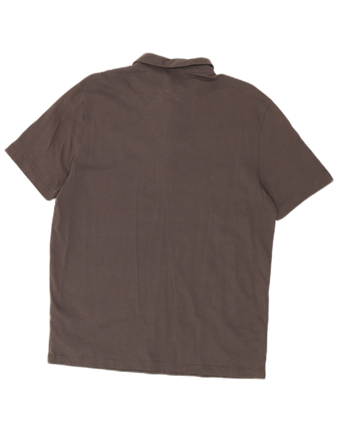 All Saints Herre Regular Fit Polo Shirt XL Grå Bomuld