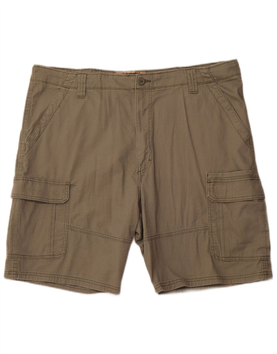 WRANGLER Herre Cargo Shorts W40 XL Khaki Bomuld