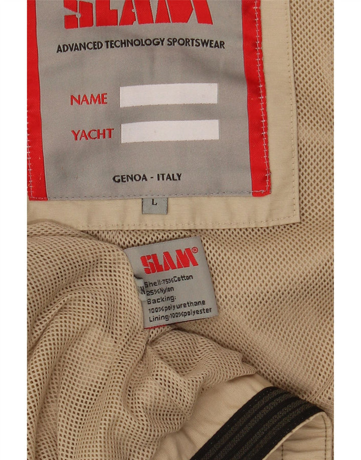 Slam Herre Bomber Jacket UK 40 Large Khaki Cotton