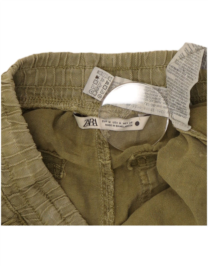 Zara Dame Joggers Casual Bukser Medium W28 L26 Khaki