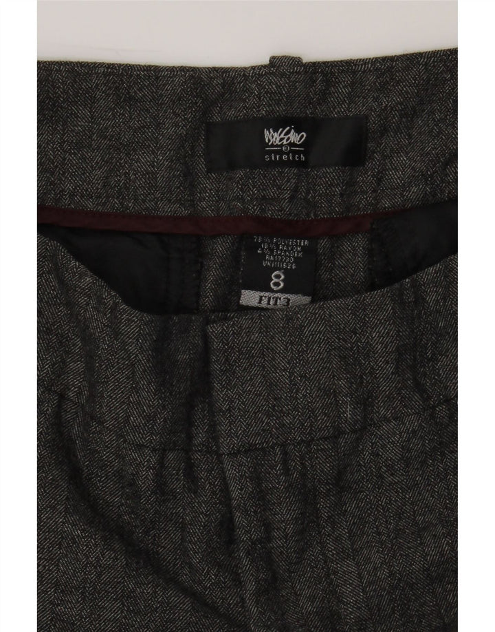 MOSSIMO Womens Casual Trousers US 8 Medium W32 L32 Grey Herringbone Vintage Mossimo and Second-Hand Mossimo from Messina Hembry 