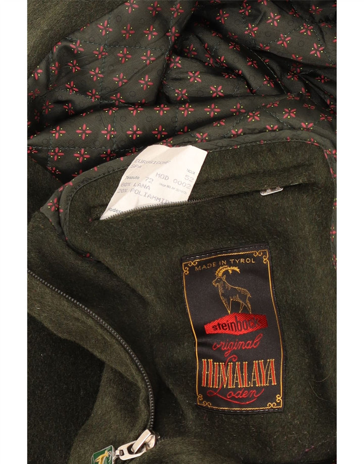 Steinbock Herre Bomber Windbreaker Jacket EU 52 XL Grøn Uld