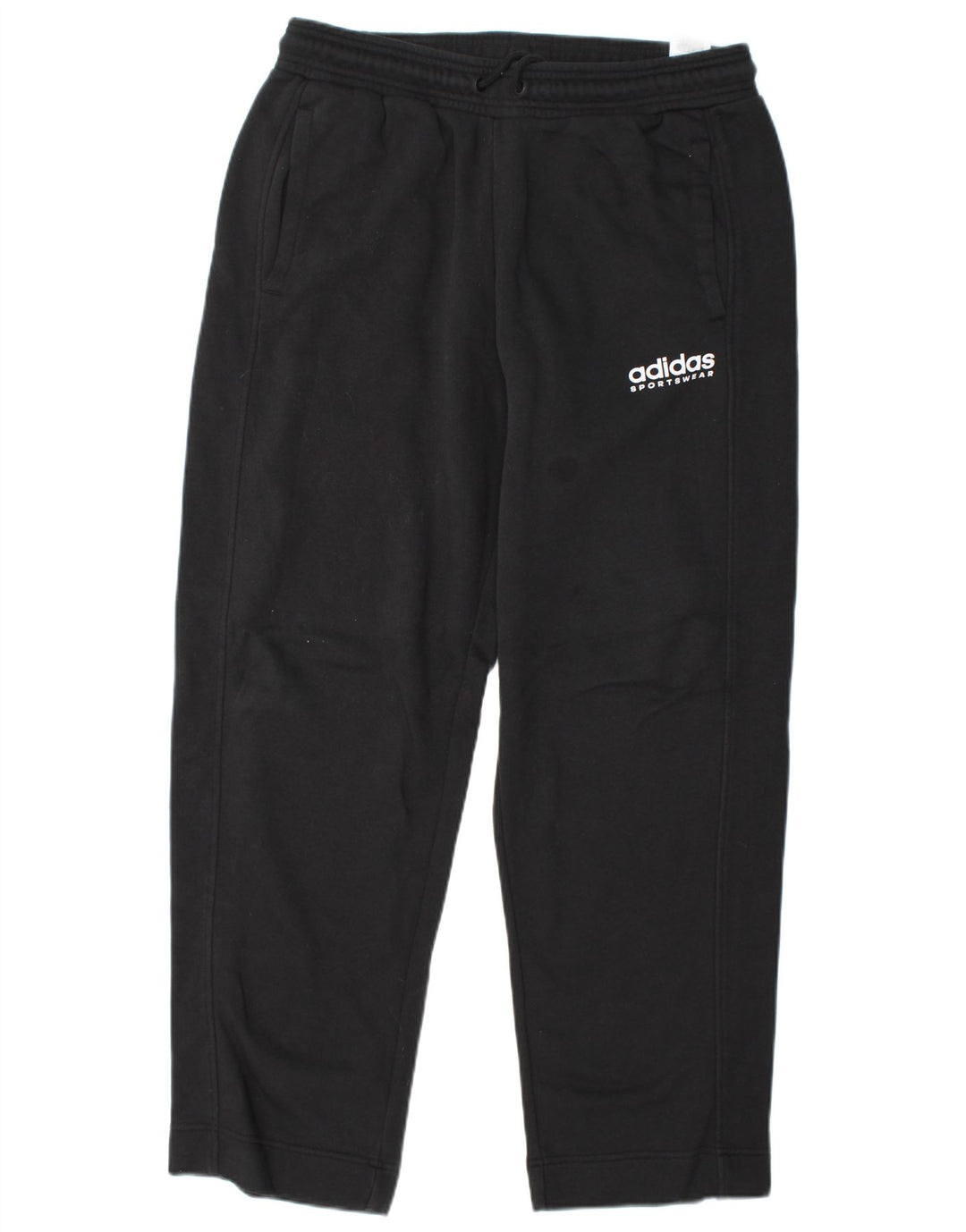 ADIDAS Womens Tracksuit Trousers UK 12/14 Medium Black Cotton