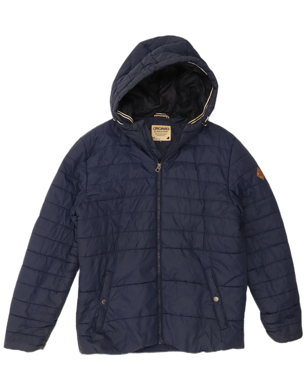Jack & Jones Herre hættepolstret jakke UK 42 XL Navy Blue