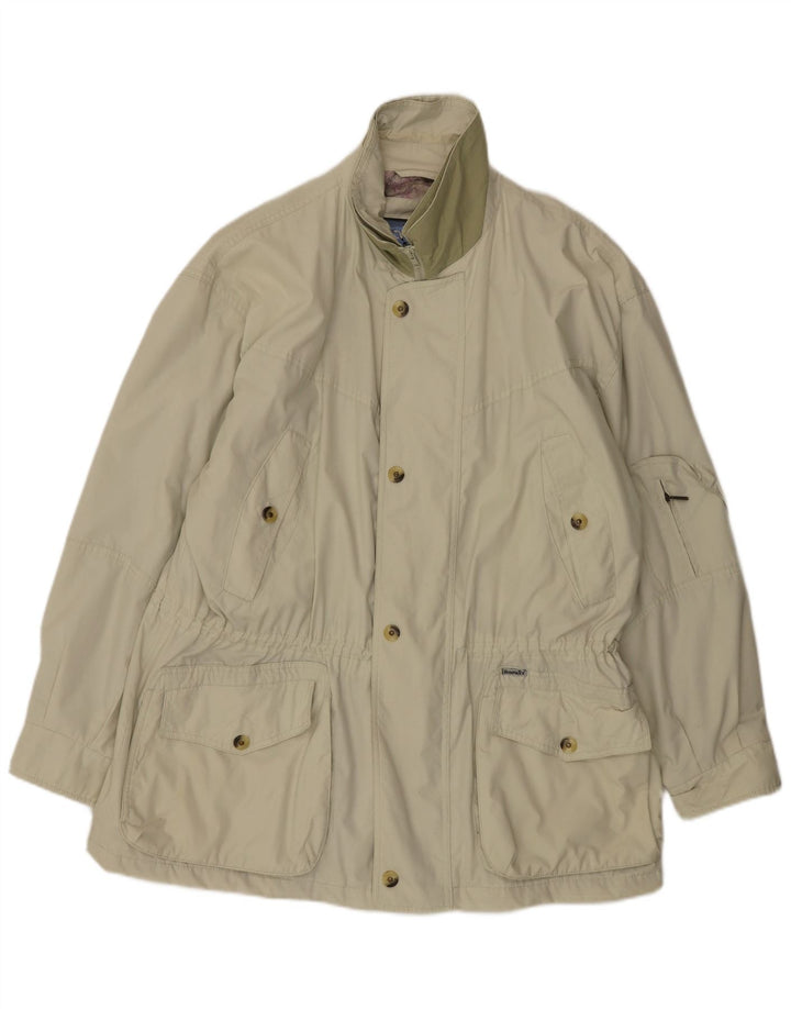 Sympatex Herre Windbreaker Jacket UK 42 XL Grå Polyester