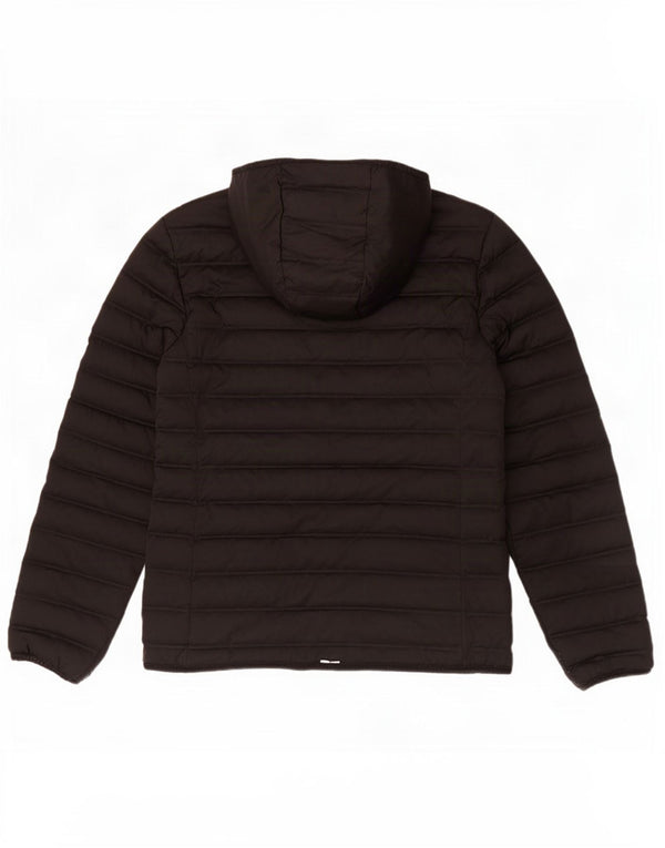 Superdry Polstret hættejakke til kvinder UK 12 Medium Sort Polyester