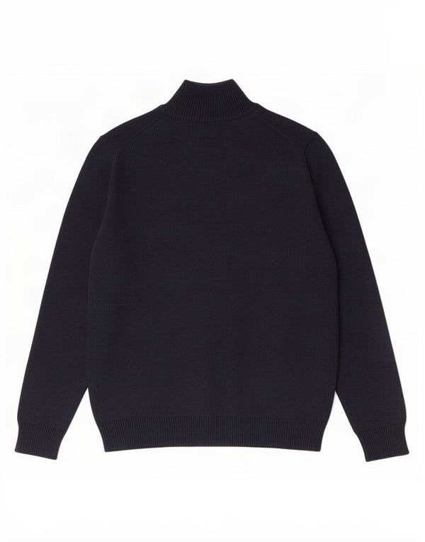 Coast Herre Zip Neck Jumper Sweater Large Navy Blue Uld