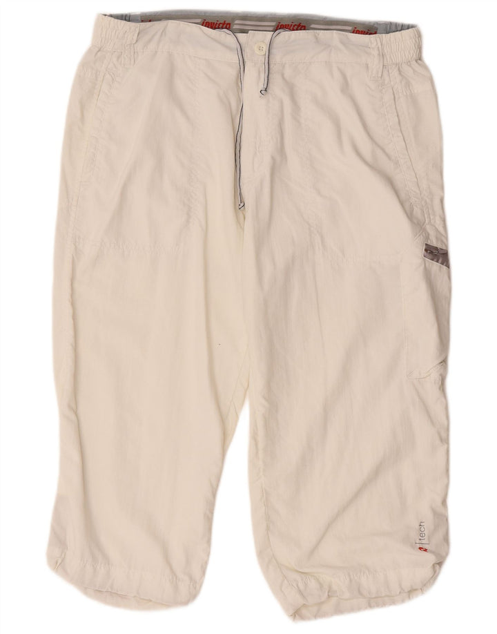 Invicta Herre Cargo Bermuda Shorts Large W34 Hvid Polyamid