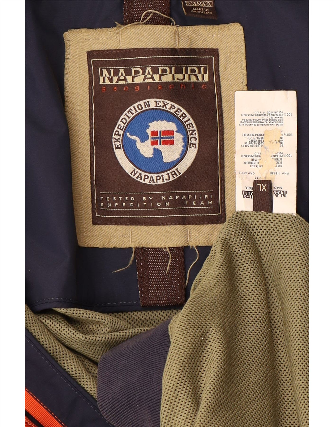 Napapijri Herre Bomber Jacket UK 42 XL Navy Blue Polyamide