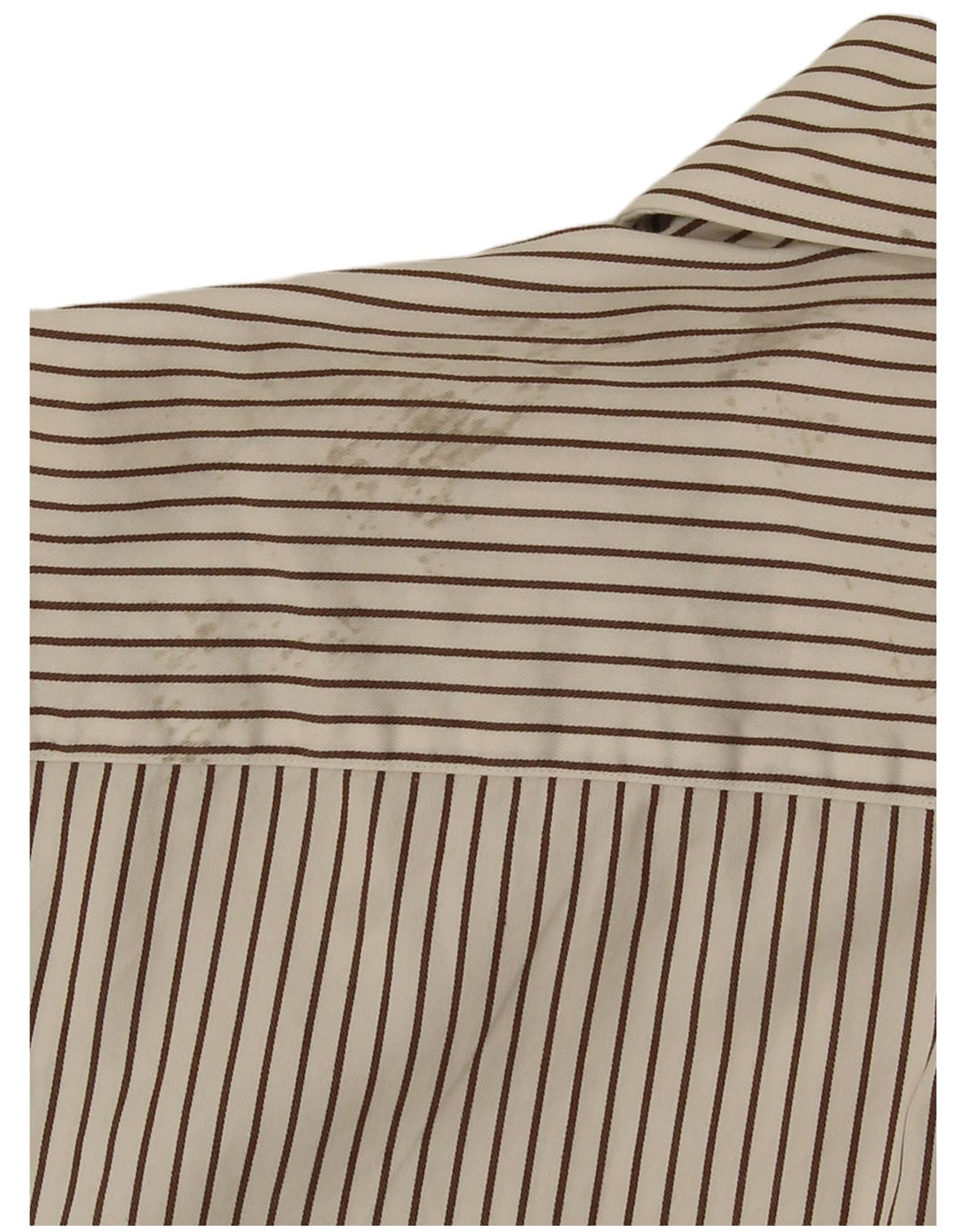Massimo Dutti Herreskjorte str. 44 17 1/2 XL Off White Pinstripe