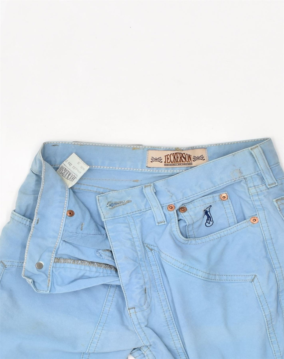 JECKERSON Womens Slim Jeans IT 38 XS W25 L31 Blue Cotton | Vintage Jeckerson | Thrift | Second-Hand Jeckerson | Used Clothing | Messina Hembry 