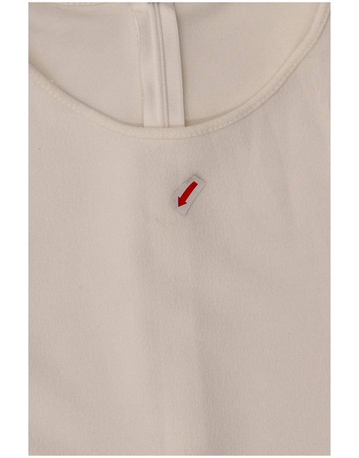 ZARA Kortærmet Playsuit til kvinder UK 8 Small W28 White