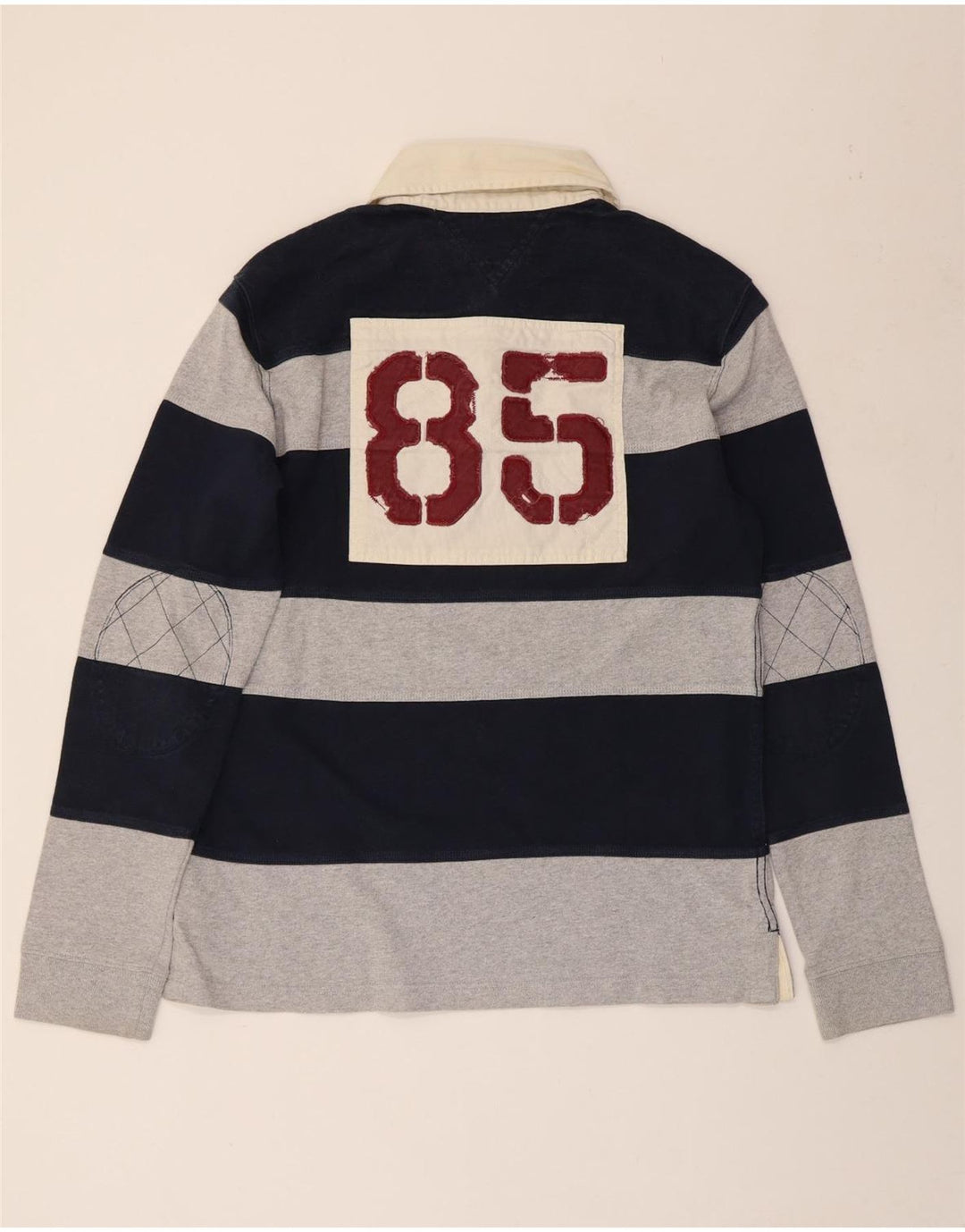 TOMMY HILFIGER Grafisk rugby poloshirt til mænd Stor marineblå stribet