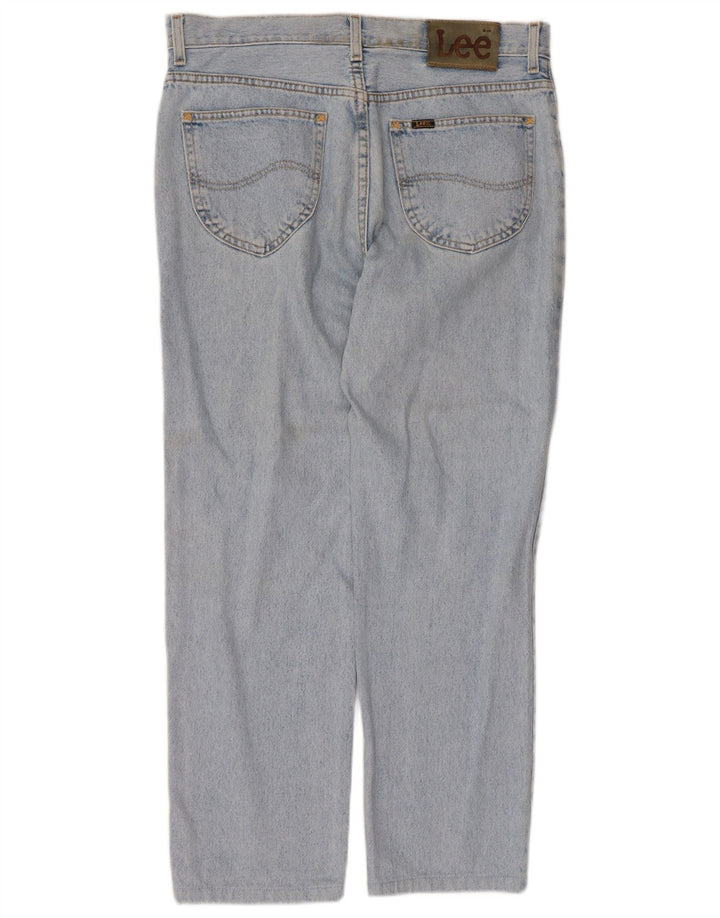 Lee Dame Straight Jeans W34 L26 Blå Bomuld